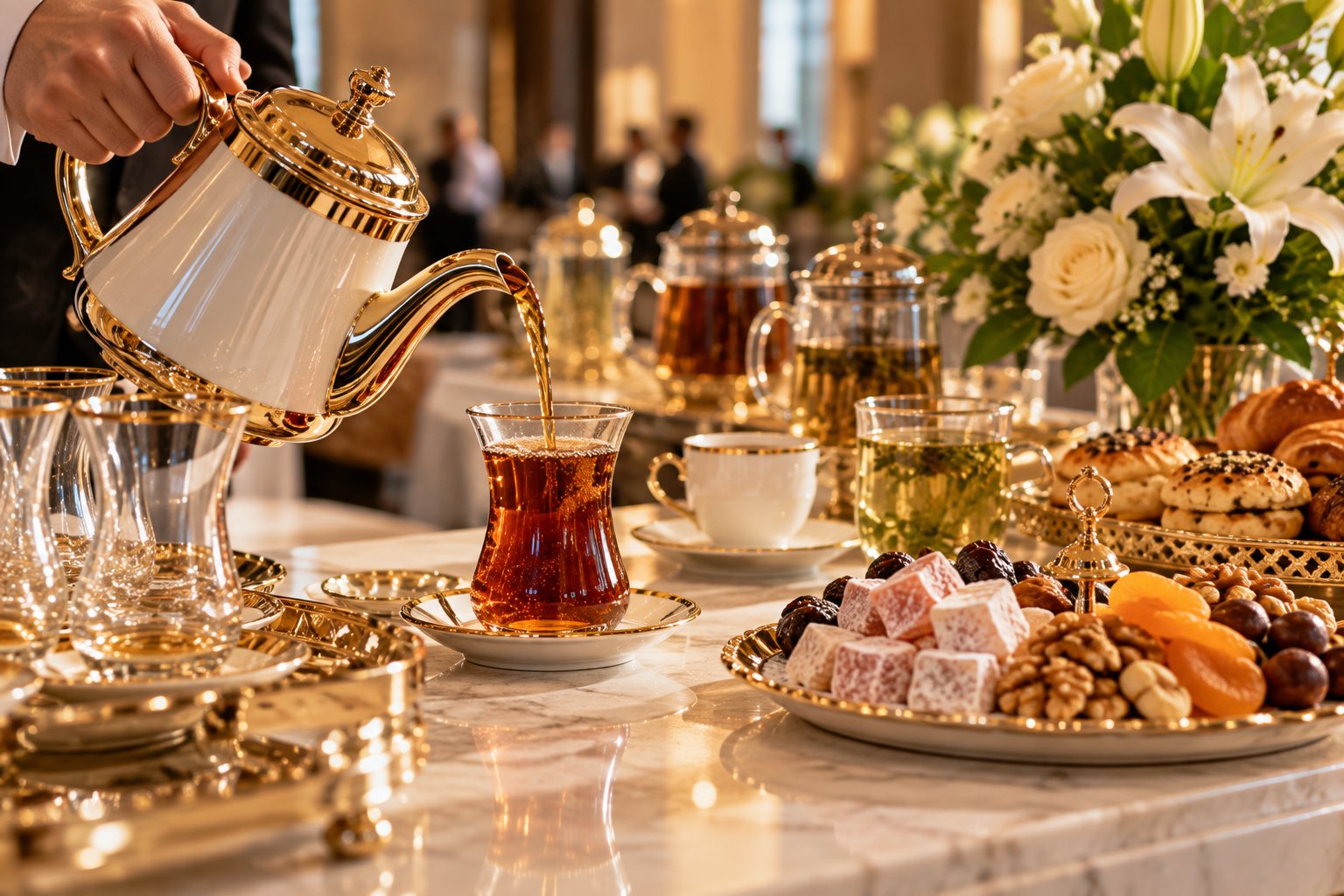 Sofraza Catering coffee break Türk çayı servisi
