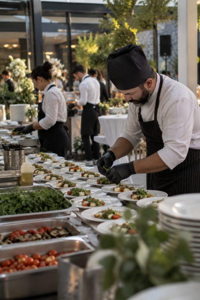 Sofraza Catering - şef servis hazırlığı